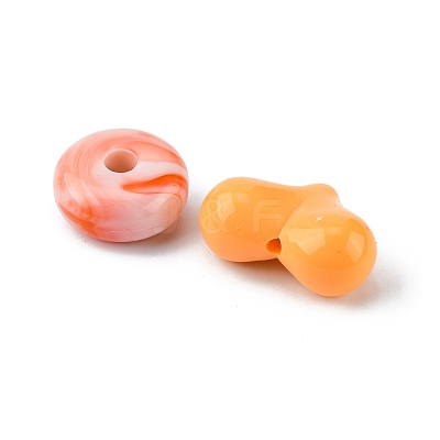 Opaque & Transparent Acrylic Beads MACR-YW0002-01B-1