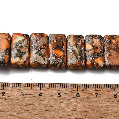 Synthetic Imperial Jasper Beads Strands G-Q050-A01-03-1