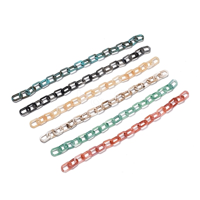 Handmade Acrylic Paperclip Chains AJEW-JB00696-1
