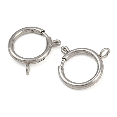 304 Stainless Steel Spring Ring Clasps LS-STAS-B095-05I-P-1