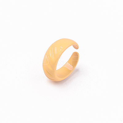 Spray Painted Alloy Cuff Rings RJEW-T011-31A-RS-1