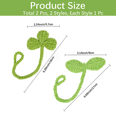 2Pcs 2 Style Yarn Knitting FIND-CP0002-97-1