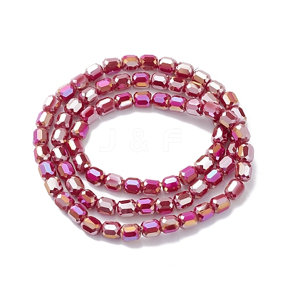 Electroplate Glass Beads Strands EGLA-K015-08C-1