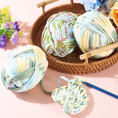 2 Skeins 2 Styles Super Soft Polyester Yarn OCOR-TA0003-70-1