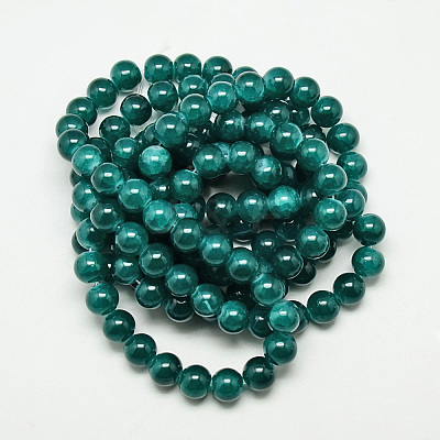 Baking Paint Crackle Glass Bead Strands DGLA-Q023-6mm-YS40-1