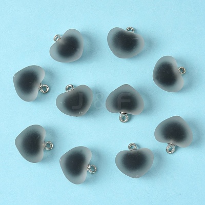 10Pcs Frosted Resin Pendants RESI-YW0004-45G-1
