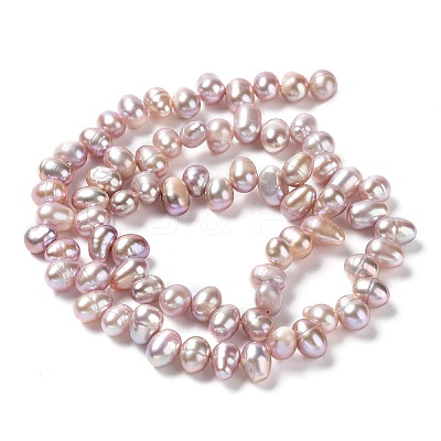 Natural Cultured Freshwater Pearl Beads Strands PEAR-J007-81-1