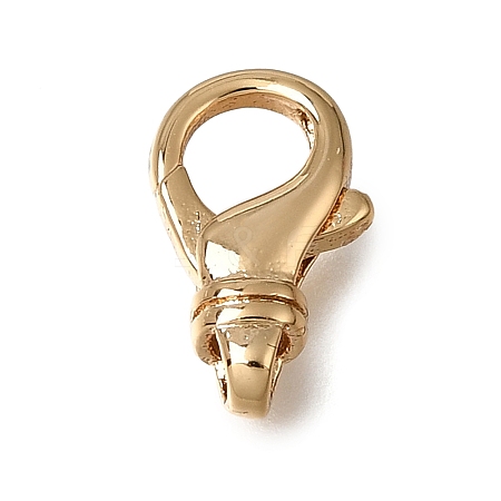 Brass Lobster Claw Clasps KK-CBA4292-08G-1