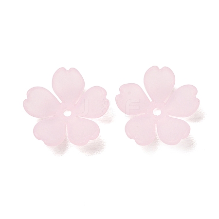 Frosted Acrylic Bead Caps AC-CBA1E6C-08B-1