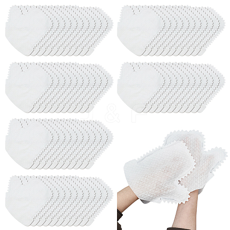 80Pcs Non-woven Fabrics Disposable Gloves AJEW-GO0005-18-1