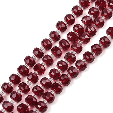 Transparent Glass Beads Strands X-GLAA-P076-01A-04-1