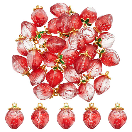 30Pcs Alloy Glass Charms GLAA-ME0001-21-1