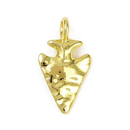 Textured Brass Pendants KK-M322-18G-1