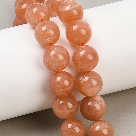 Natural Sunstone Beads Strands G-G342-A04-10.5mm-1