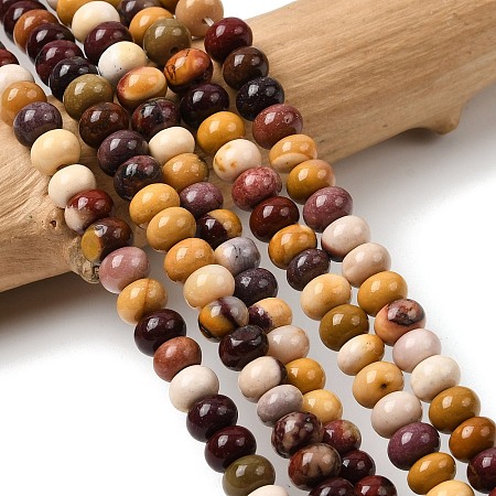 Natural Mookaite Beads Strands G-A280-A25-01-1