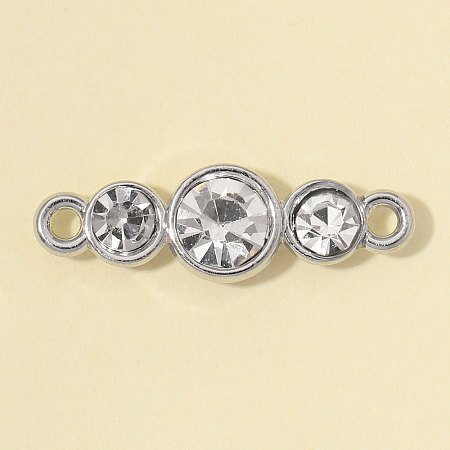 Zinc Alloy with Crystal Rhinestone Connector Charms RB-OY001-96P-1