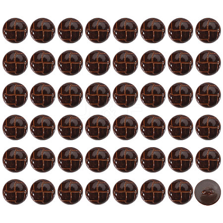 1-Hole Plastic Buttons BUTT-CA0001-34A-1