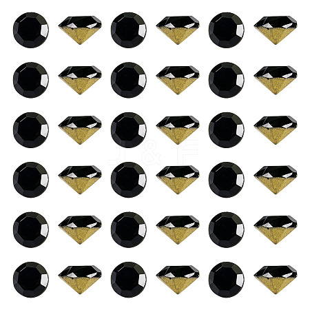 1 Bag Pointed Back Glass Rhinestone Cabochons RGLA-TADJ0001-01A-01-1