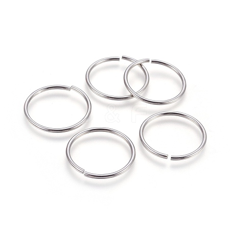 Tarnish Resistant 304 Stainless Steel Saw Cut Open Jump Rings STAS-P212-25P-02-1