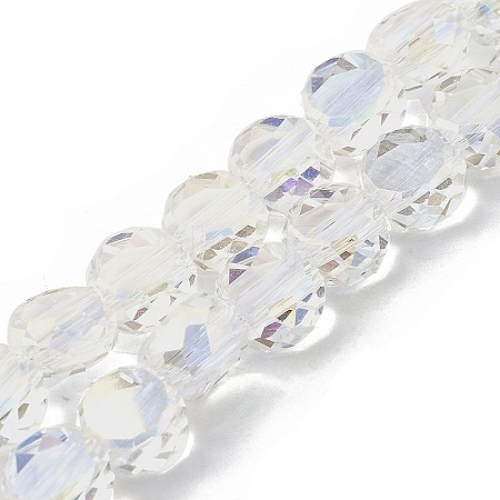 Electroplate Glass Beads Strands EGLA-L045-G-AB01-1