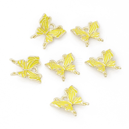 Alloy Enamel Pendants FIND-E026-06G-02-1