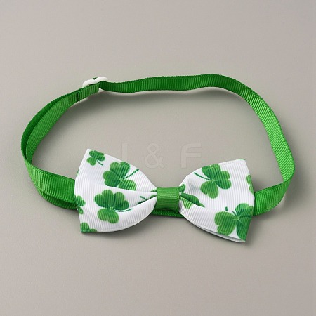 Adjustable Cloth Pet Bow Ties AJEW-WH0258-563H-1