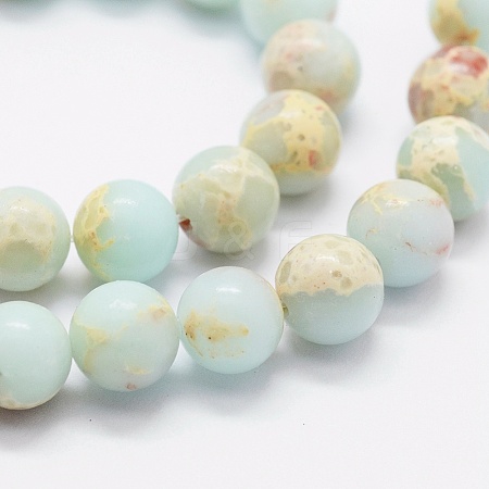 Synthetic Aqua Terra Jasper Beads Strands X-G-K257-03-8mm-1-1