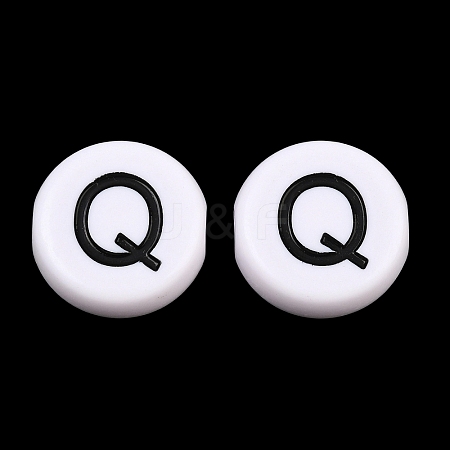 Opaque Acrylic European Beads AC-CBA3BDD-01Q-1