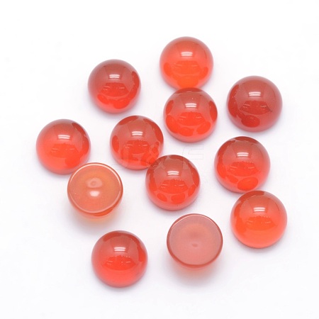 Natural Carnelian Cabochons X-G-P393-R03-6mm-1