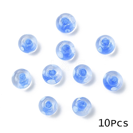10Pcs Handmade Lampwork Beads LAMP-YW0001-96F-1