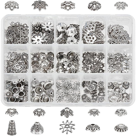 Tibetan Style Zinc Alloy Bead Cones TIBE-PH0004-19AS-1