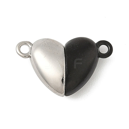 304 Stainless Steel Two Tone Magnetic Clasps STAS-Z147-03EB-01-1