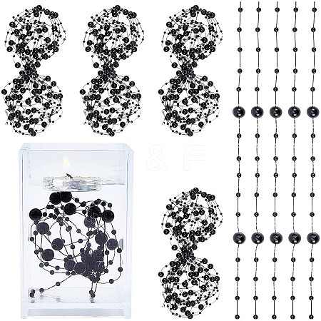 Plastic Bead Garland Strand KY-WH0030-39D-1