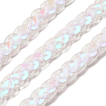 Filigree Polyester Glitter Lace Trim OCOR-Z007-10A-1