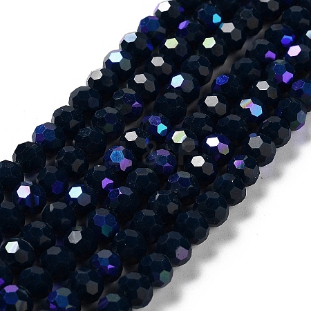 Opaque Glass Beads Strands EGLA-A035-P6mm-L35-1