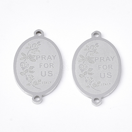 Tarnish Resistant 201 Stainless Steel Links connectors STAS-T044-147P-1