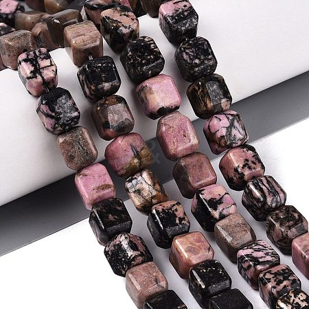 Natural Rhodonite Beads Strands G-Q608-10F-1
