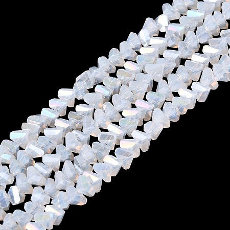 Electroplate Imitation Jade Glass Beads Strands EGLA-Q139-01A-B01-1