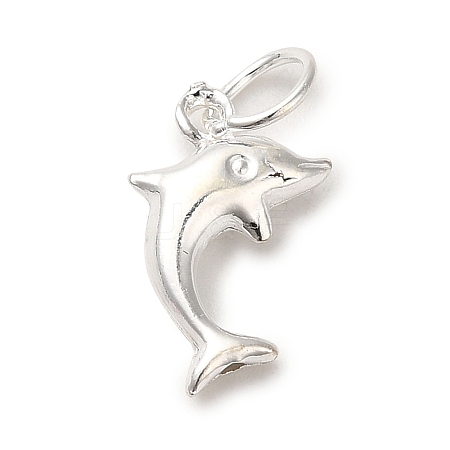 925 Sterling Silver Dolphin Charms STER-K180-09S-1