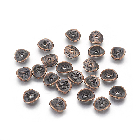 Tibetan Style Wavy Spacer Beads LS-TIBEP-A11067-R-FF-1