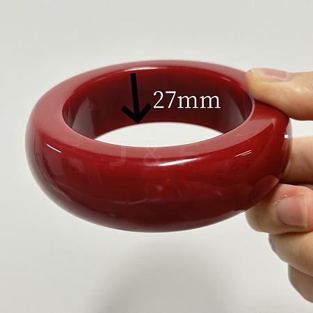 Exaggerated Geometric Shape Resin Bangles for Women FS-WG48DEE-10-1