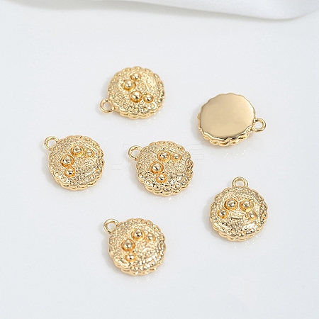 Brass Pendants KK-P337-02C-G-1