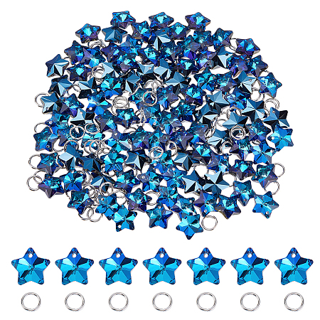 100Pcs Electroplate Glass Charms GLAA-ME0001-26-1