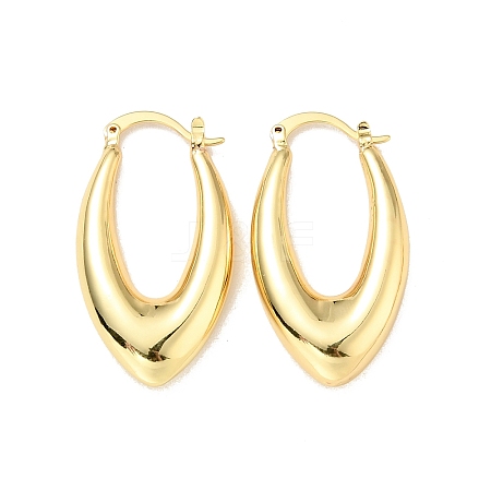 Rack Plating Brass Chunky Hoop Earrings for Women LS-EJEW-G288-35E-G-1