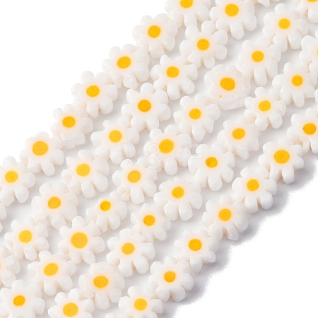 Handmade Millefiori Glass Bead Strands X-LAMP-J035-6mm-44-1