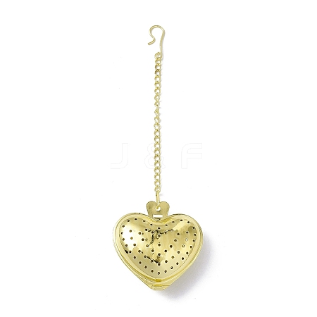 Heart Loose Tea Infuser AJEW-G045-01G-1