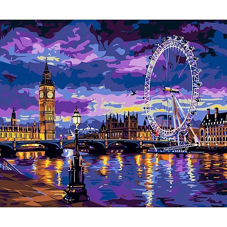 Night View of The Seine Theme DIY Diamond Painting Kit PW-WG0613E-04-1