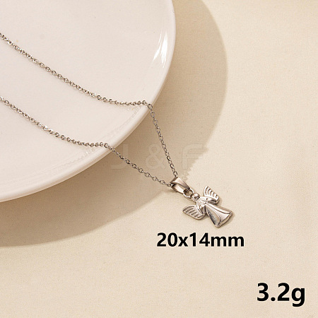304 Stainless Steel Pendant Necklaces IS6565-3-1