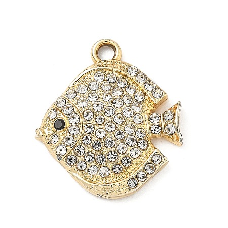 Alloy Rhinestone Pendants PALLOY-P313-12B-G-1