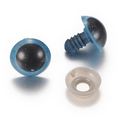 Craft Plastic Doll Eyes Stuffed Toy Eyes X-DIY-R039-10mm-04-1